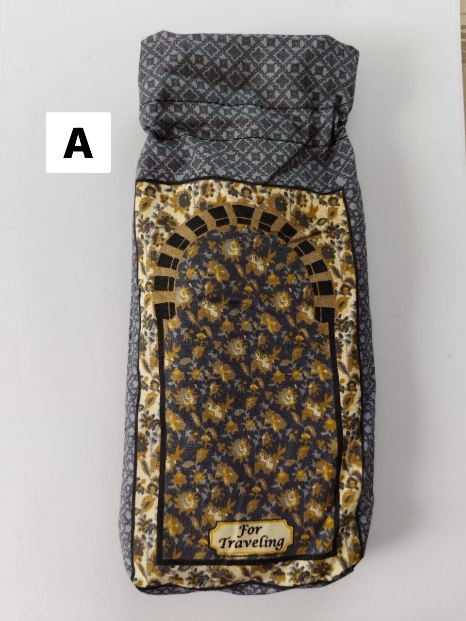 Sajadah Travel Turki - Motif 'Iznik Grey'