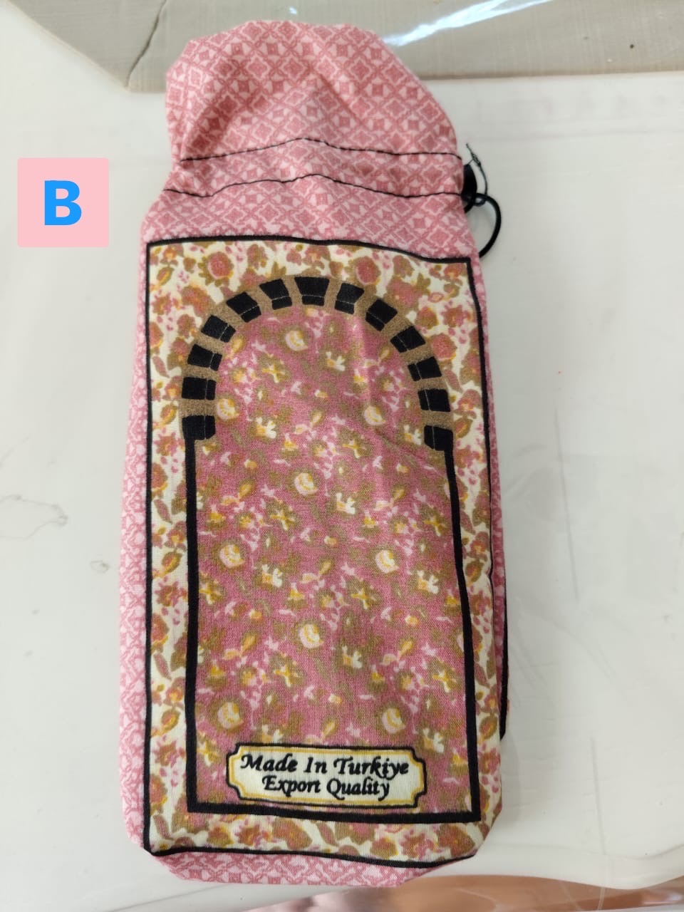 Sajadah Travel Turki - Motif 'Ankara Rose'